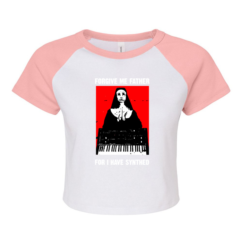 Sintetizador Vintage Synthesizer Raglan Crop Top | Artistshot