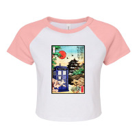 Tardis In Japan Raglan Crop Top | Artistshot