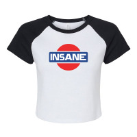 The Insane Cool Graphic T-shirt New Raglan Crop Top | Artistshot