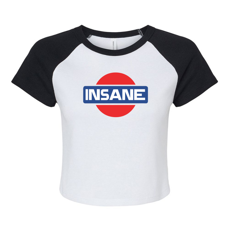 The Insane Cool Graphic T-shirt New Raglan Crop Top by Artcraft99 | Artistshot