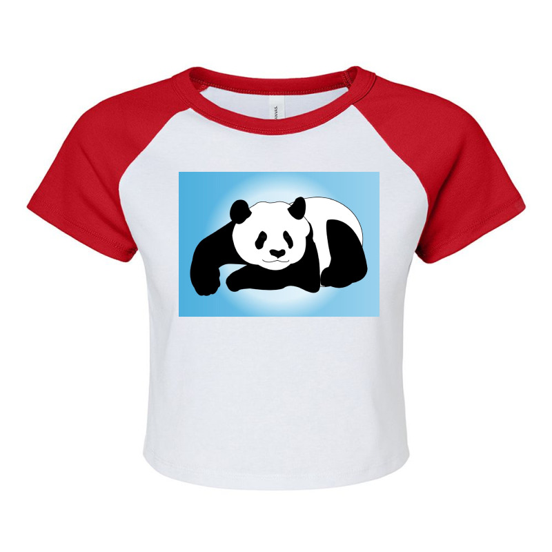 Mommy Panda Raglan Crop Top by Artango | Artistshot