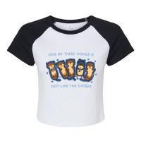 Not Like The Otters Classic Raglan Crop Top | Artistshot