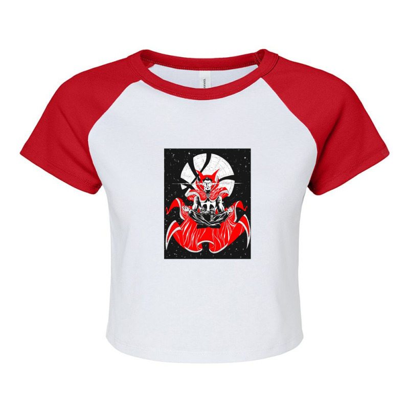 People Are Strange Raglan Crop Top by BLACKSTONE | Artistshot