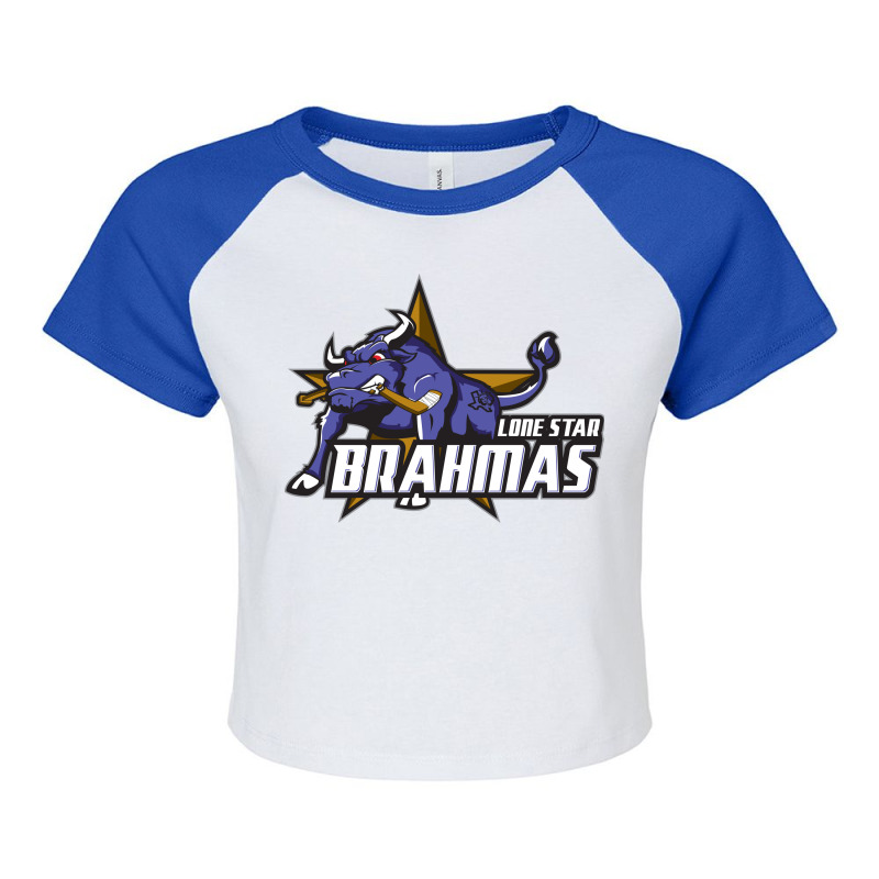 Lone Star Brahmas Raglan Crop Top by debantan | Artistshot