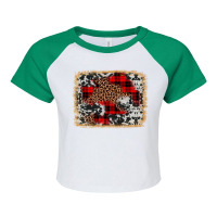 Christmas Background Raglan Crop Top | Artistshot