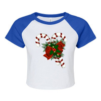 Christmas Decoration Raglan Crop Top | Artistshot