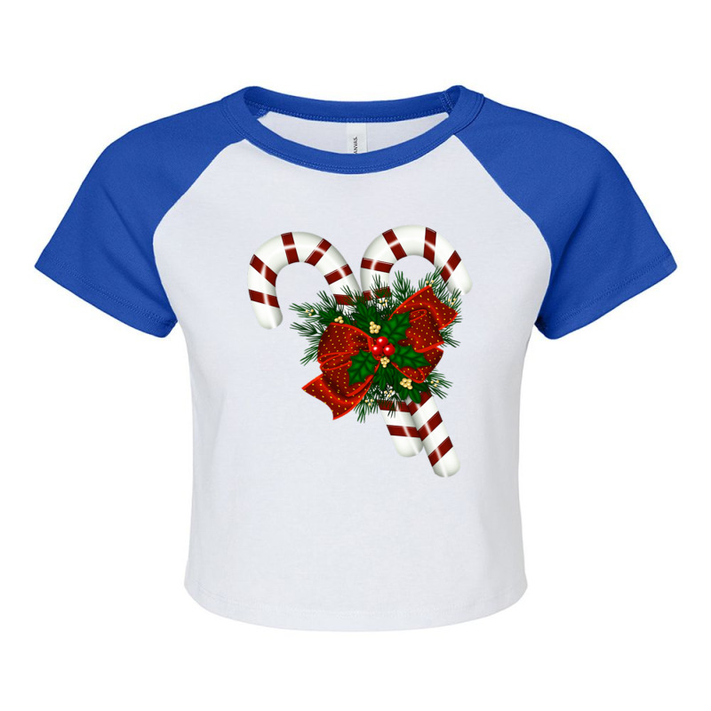 Christmas Decoration Raglan Crop Top by Imaher729 | Artistshot