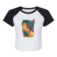 Quetzalcoatl Mythology Raglan Crop Top | Artistshot