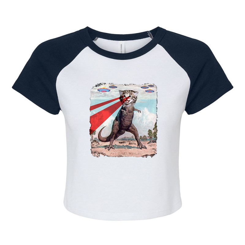 Cat Monsters Raglan Crop Top by KontileGiman | Artistshot