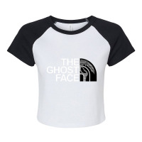 The Cute Ghust Raglan Crop Top | Artistshot