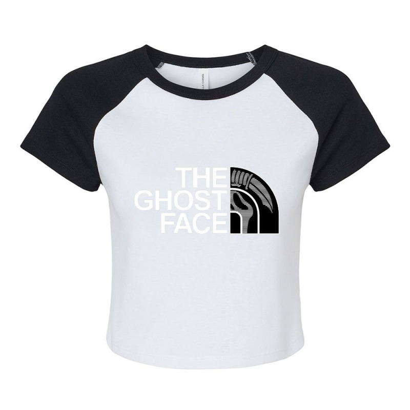 The Cute Ghust Raglan Crop Top by Umbalbecak | Artistshot