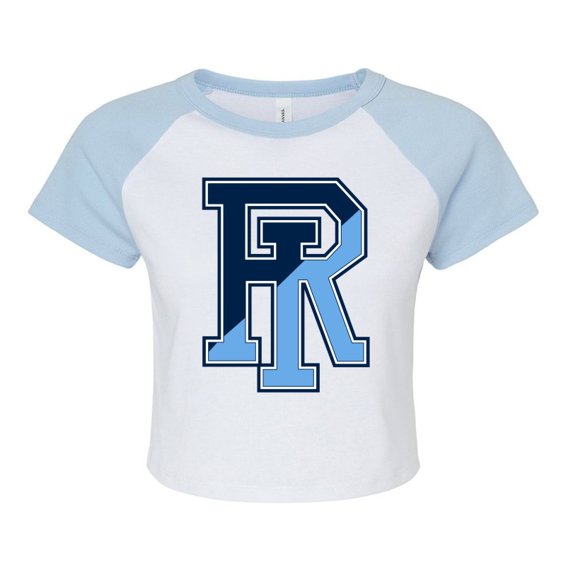 Rhode Island Rams Raglan Crop Top by SUKAMANTHTREE | Artistshot