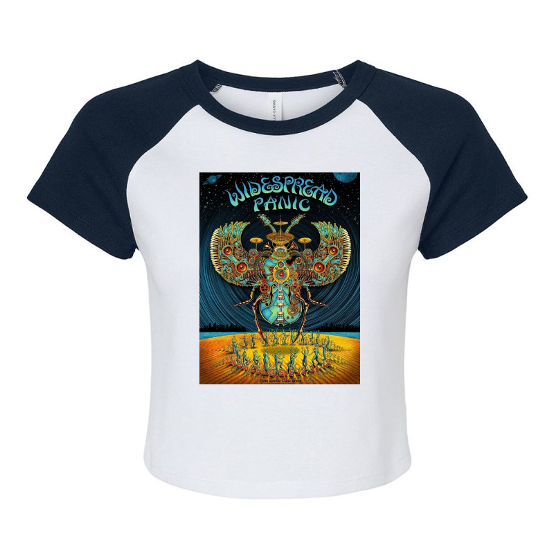 Widespread Panic - New Year Eve Raglan Crop Top by hugo chanavaro | Artistshot