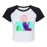 Ask The Storybots Raglan Crop Top | Artistshot