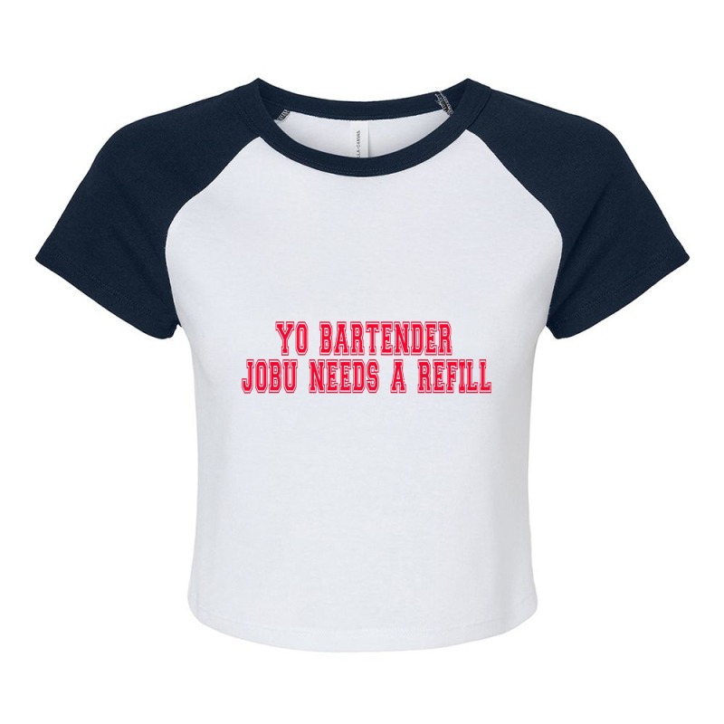 Major League Quote Raglan Crop Top by naeshastores | Artistshot