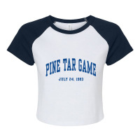 Pine Tar Game Raglan Crop Top | Artistshot