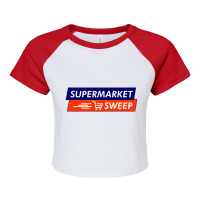 Retro Supermarket Sweep, Supermarket Sweep Raglan Crop Top | Artistshot