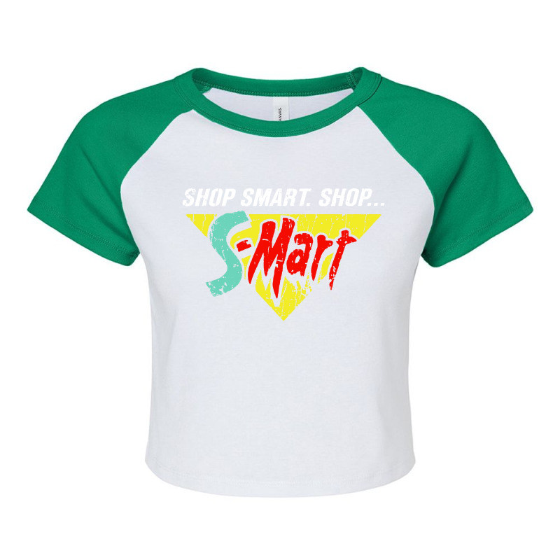 Smart Shop Raglan Crop Top by LA Bold | Artistshot