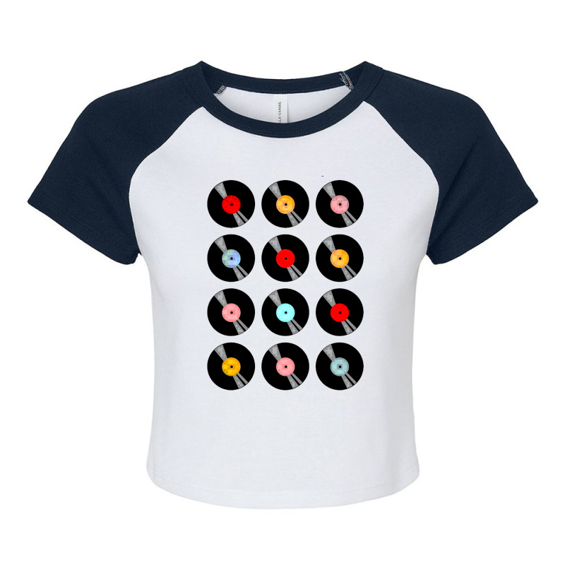 Music Vinyl Tape Cassette Raglan Crop Top by zig street | Artistshot