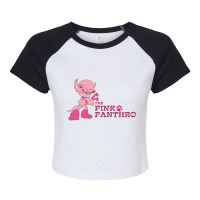 Pink Panthro Thundercats Raglan Crop Top | Artistshot