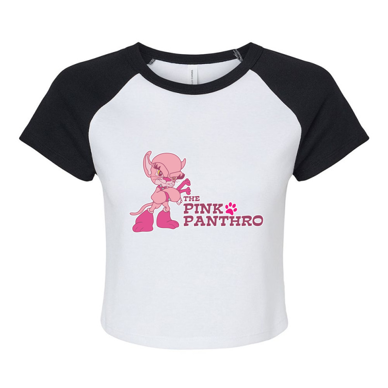 Pink Panthro Thundercats Raglan Crop Top by xmiddlex | Artistshot