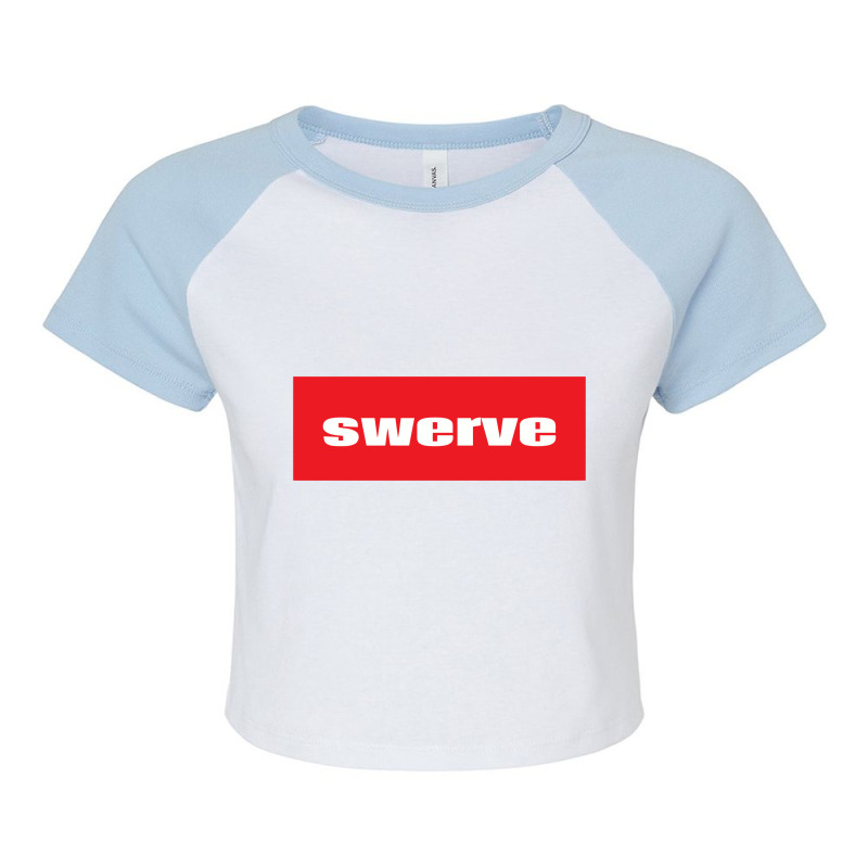 Swerve Words Millennials Use You Are In The Wrong Lane Raglan Crop Top by haviarart | Artistshot