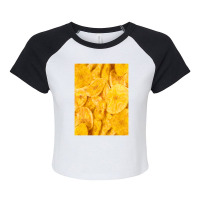 Tostones Pattern , Tostones Pattern Raglan Crop Top | Artistshot