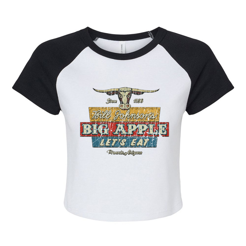 Bill Johnson's Red Apple Restaurant, Cowboy Raglan Crop Top by metengs | Artistshot