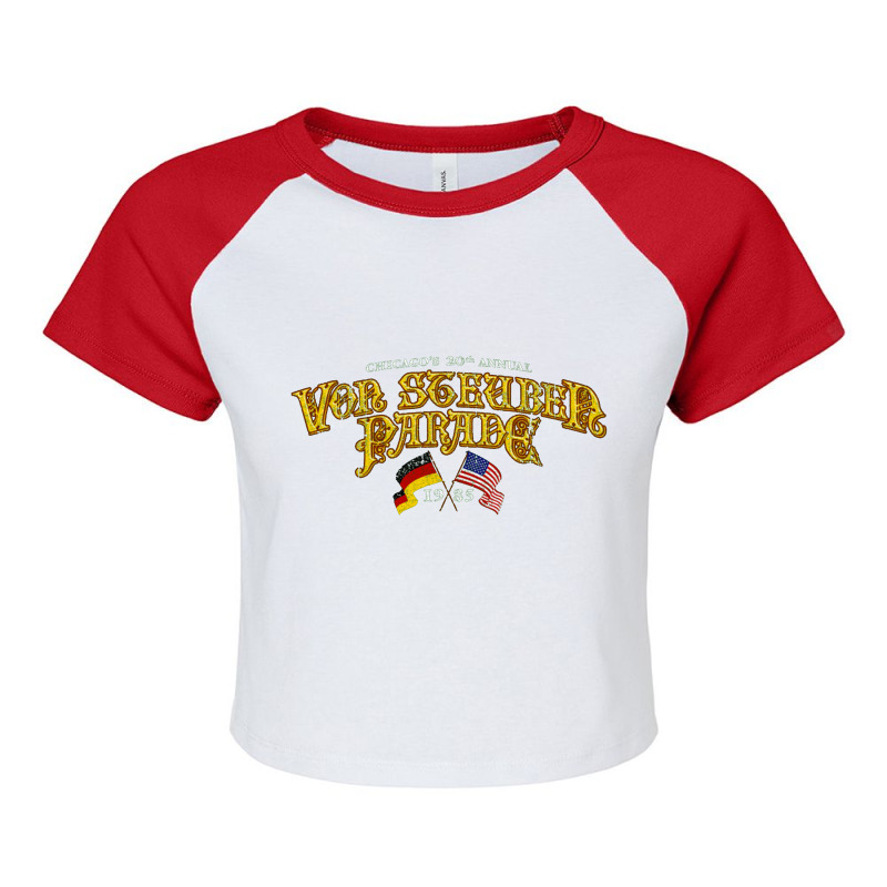 Chicago Von Steuben Parade   Ferris Bueller Raglan Crop Top by tomatkecil | Artistshot