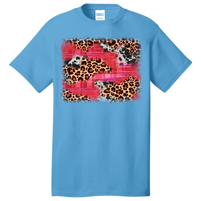 Valentine's Day Cowhide Leopard Background Basic T-shirt | Artistshot