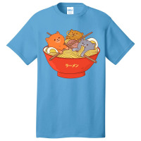 Ramen T Shirtramen And Cats T Shirt By Ppmid Basic T-shirt | Artistshot