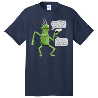 Yer A Wizard Kermit T Shirtyer A Wizard Kermit T Shirt By Morphimus Basic T-shirt | Artistshot