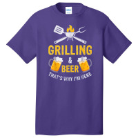 Intage Grilling And Beer Drinking Drinker Oktoberfest Gift Basic T-shirt | Artistshot