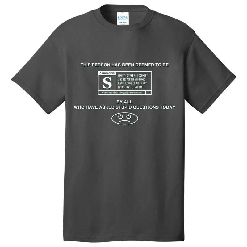 Rated S For Sarcastic Basic T-shirt | Artistshot