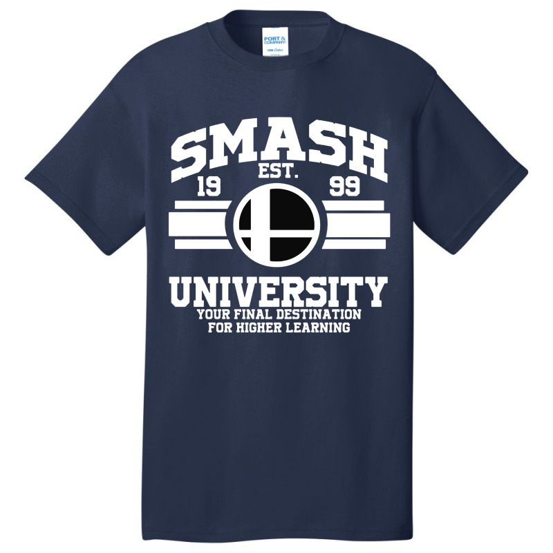 Smash University Basic T-shirt by Adrian Spencer | Artistshot