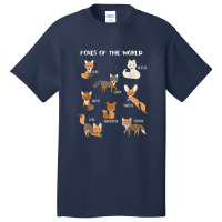 Foxes Of The World Funny Fox Animals Educational Basic T-shirt | Artistshot