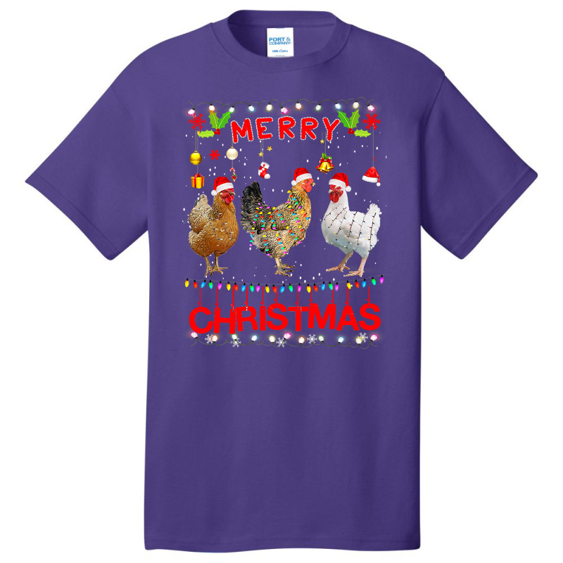 Chicken Cock Design Merry Christmas Chicken For Kids Costume Cute 32 H Basic T-shirt | Artistshot