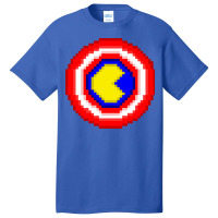 American Pacman Shield Basic T-shirt | Artistshot