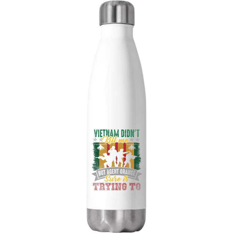 Vietnam Veterans Day Orange Agent Victims Retired  Stainless Steel Water Bottle | Artistshot