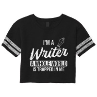 Whole World Trapped In Me Author Writer Scorecard Crop Tee | Artistshot