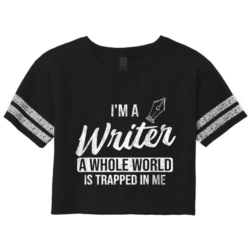 Whole World Trapped In Me Author Writer Scorecard Crop Tee by DilynnRinker | Artistshot