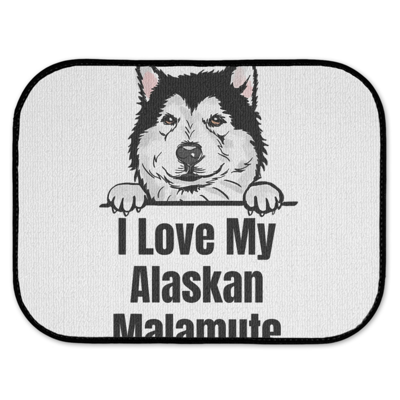 I Love My Alaskan Malamute Dog Breed Fun Dog Lover Rear Car Mat | Artistshot