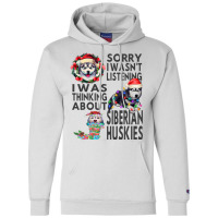 Funny Christmas Siberian Husky Santa Hat Dark Pupp Champion Hoodie | Artistshot