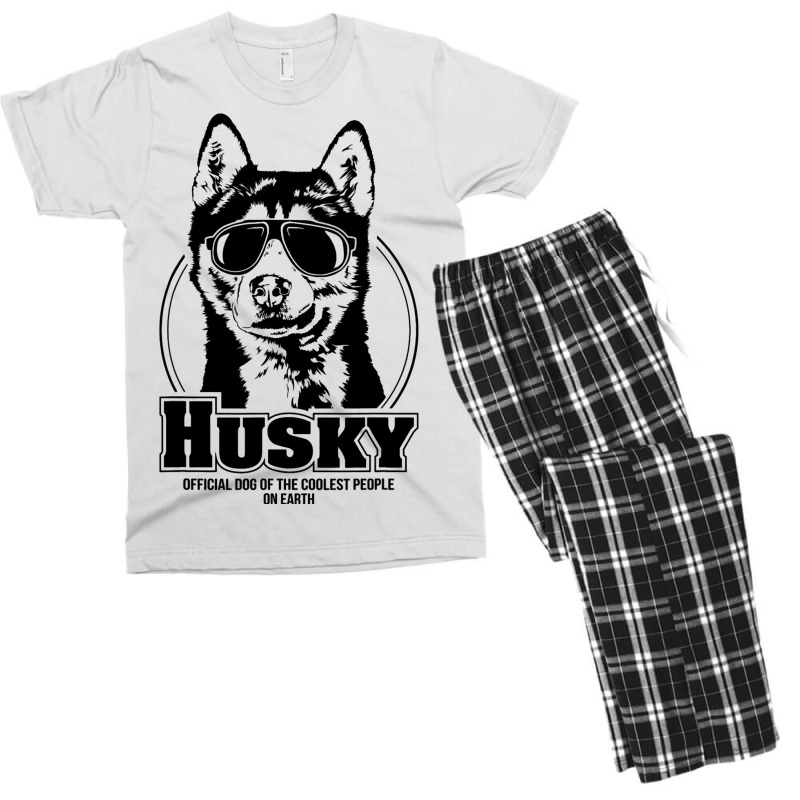 Funny Proud Husky Coolest People Dog Saying Dog Men's T-shirt Pajama Set | Artistshot