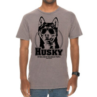 Funny Proud Husky Coolest People Dog Saying Dog Vintage T-shirt | Artistshot