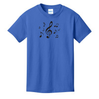 Music Notes Funny Basic Youth T-shirt | Artistshot