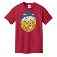 Camping Basic Youth T-shirt | Artistshot