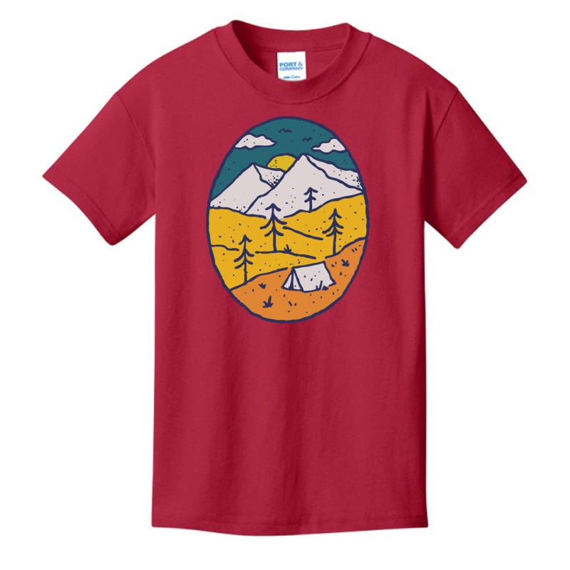 Camping Basic Youth T-shirt by Quilimo | Artistshot