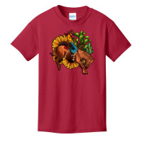 Rodeo Cowboy Sunflower Cactus Basic Youth T-shirt | Artistshot