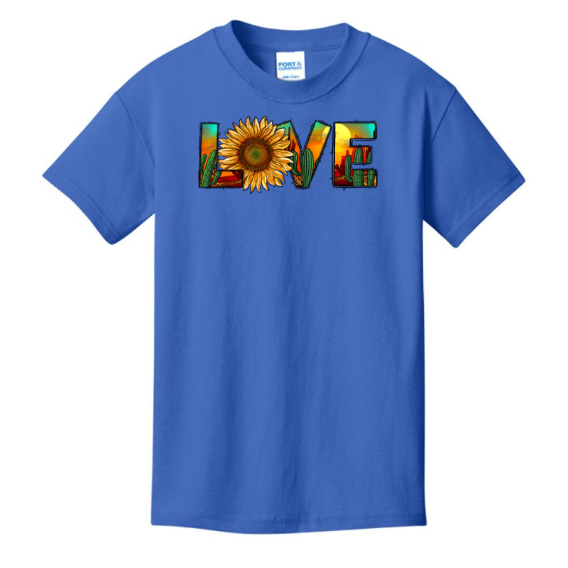 Desert Sunflower Love Basic Youth T-shirt by RanaPortraitStore | Artistshot